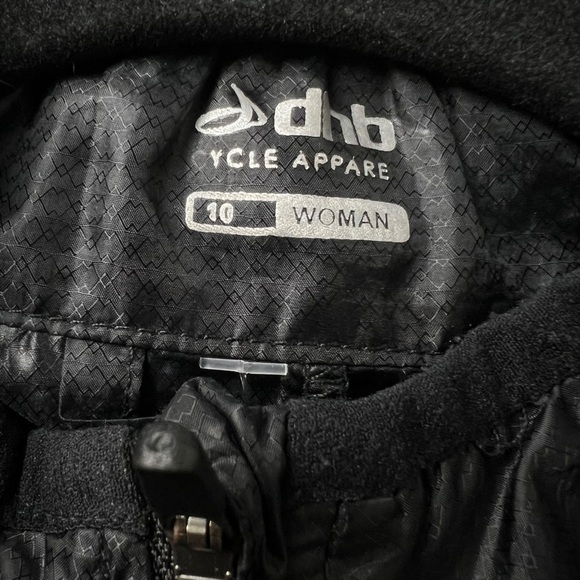 DHB Cycle Apparel Black Bike Vest Jersey Womens 10 Sleeveless Full Zip High Neck - Picture 5 of 9